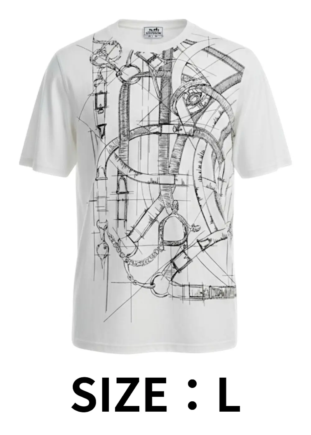 【L】Tシャツ Cavalcadour Griffonne embroidered blanc