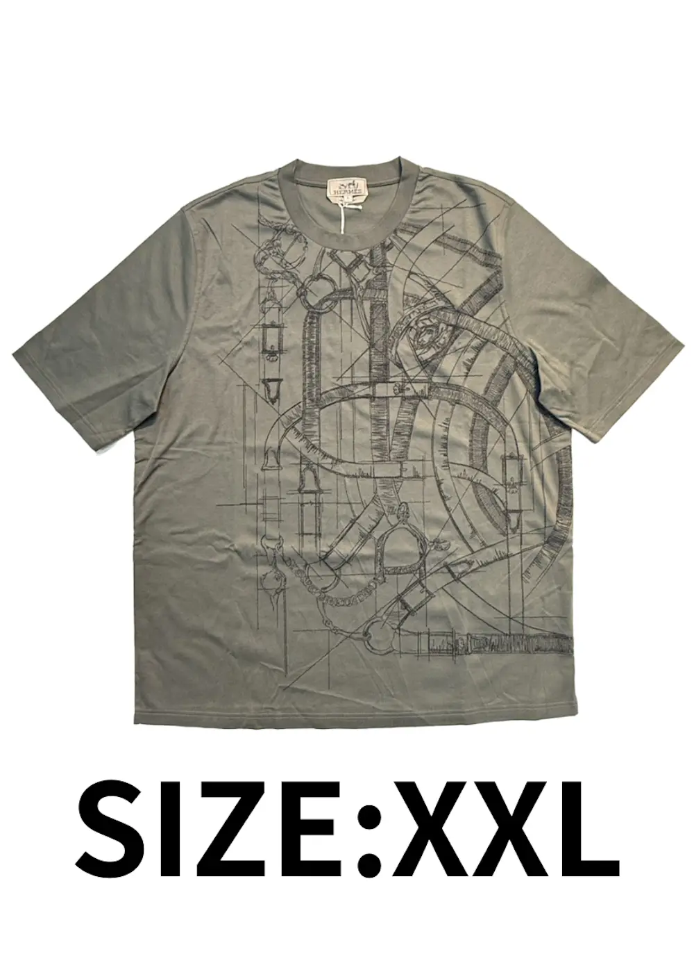 【XXL】Tシャツ Cavalcadour Griffonne embroidered bronze