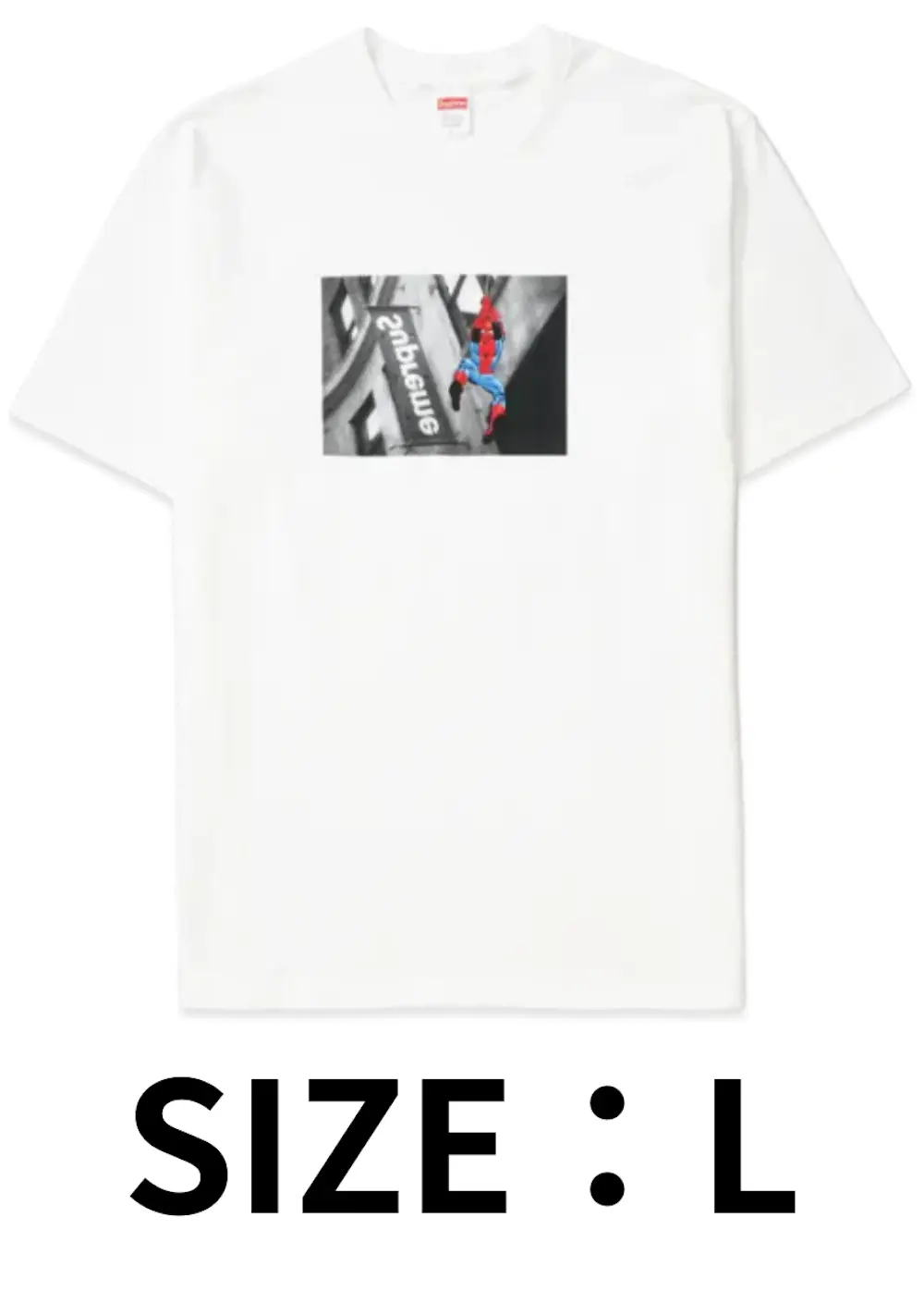 【L】Supreme x Spider-Man Tee White