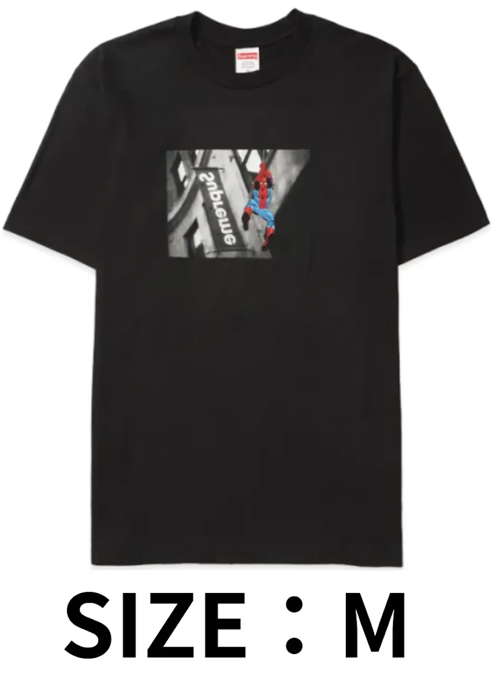 【M】Supreme x Spider-Man Tee Black