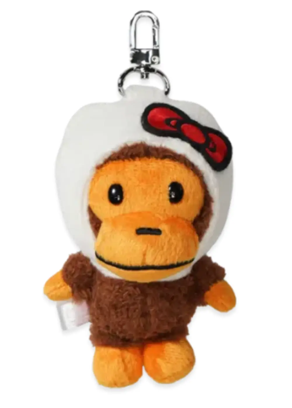 A BATHING APE x Hello Kitty Ladies Plush Doll Keychain White