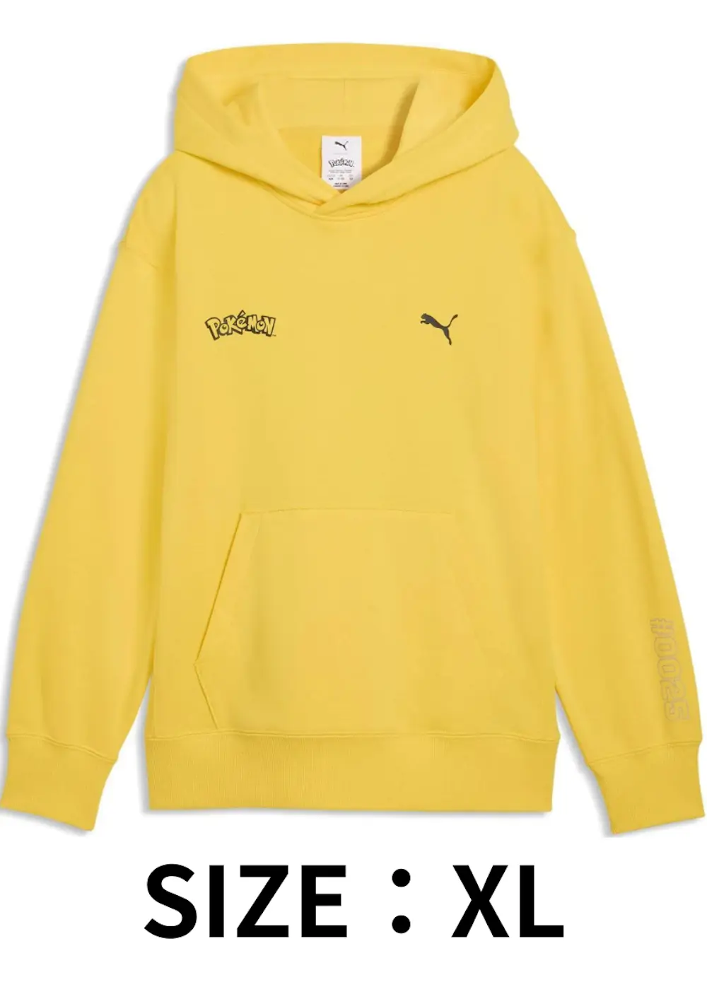 PUMA × Pokemon Relaxed Graphic Hoodie TR Yellow 【SIZE:XL】