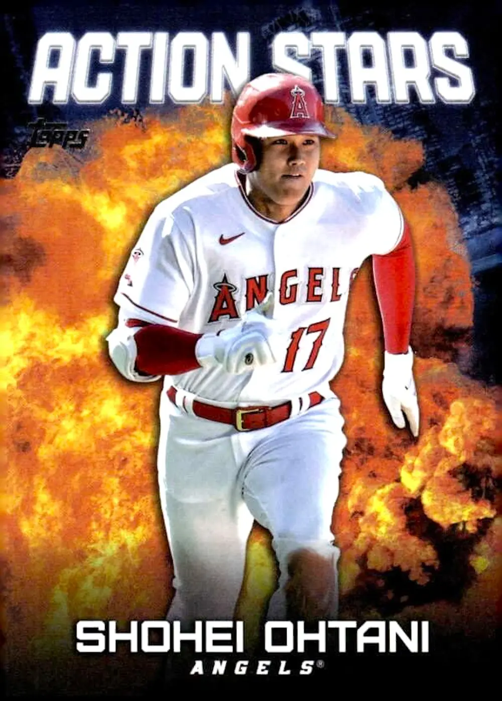 2023 Topps Chrome Update Los Angeles Angels Shohei Ohtani Action Stars