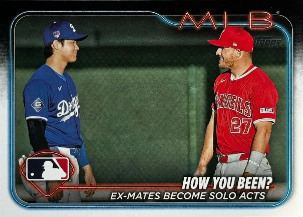 2024 Topps Update Shohei Ohtani / Mike Trout How You Been? #US76