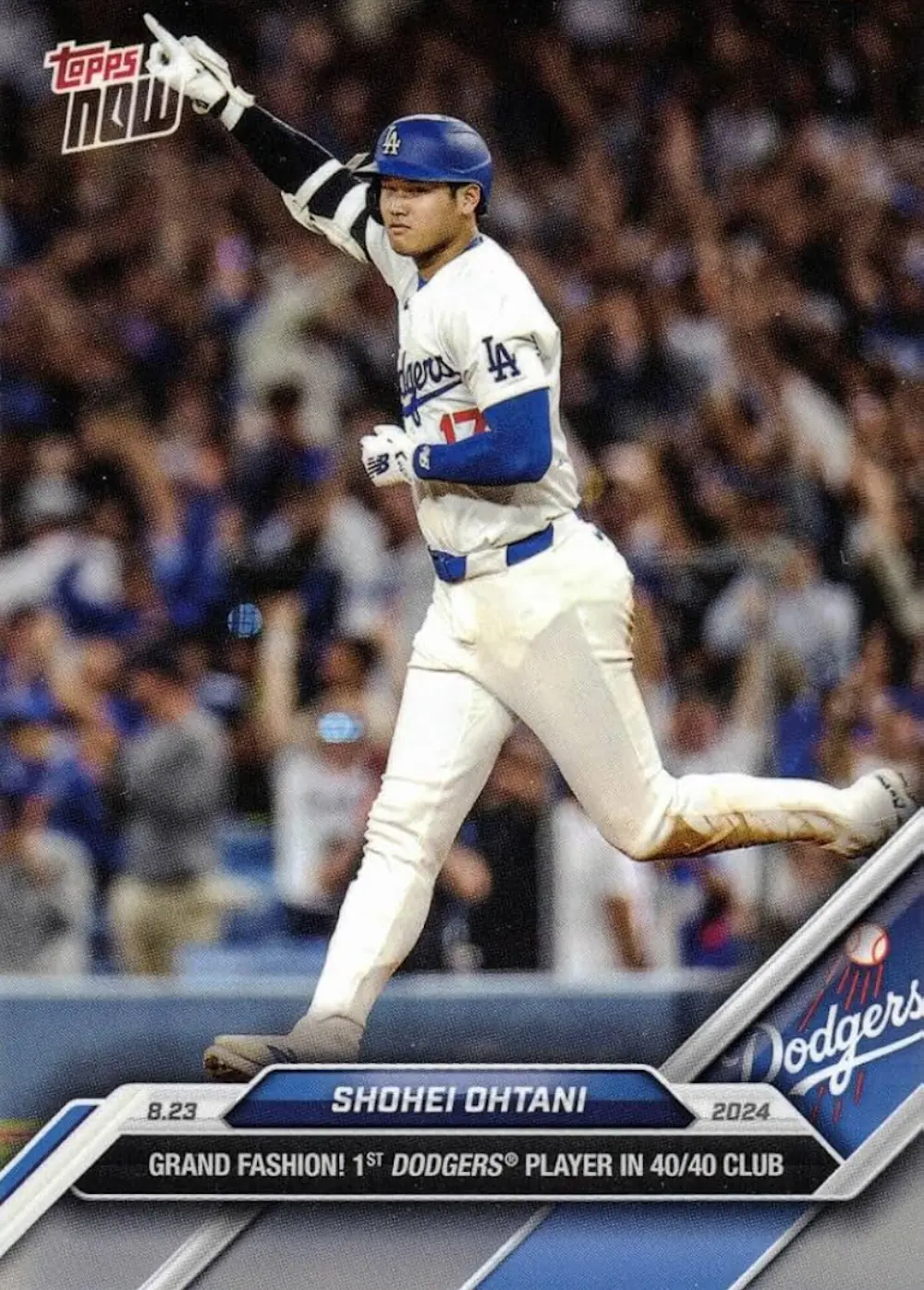 2024 Topps Now Shohei Ohtani #584 Grand Fashion! 1st Dodgers Player in 40/40 Club