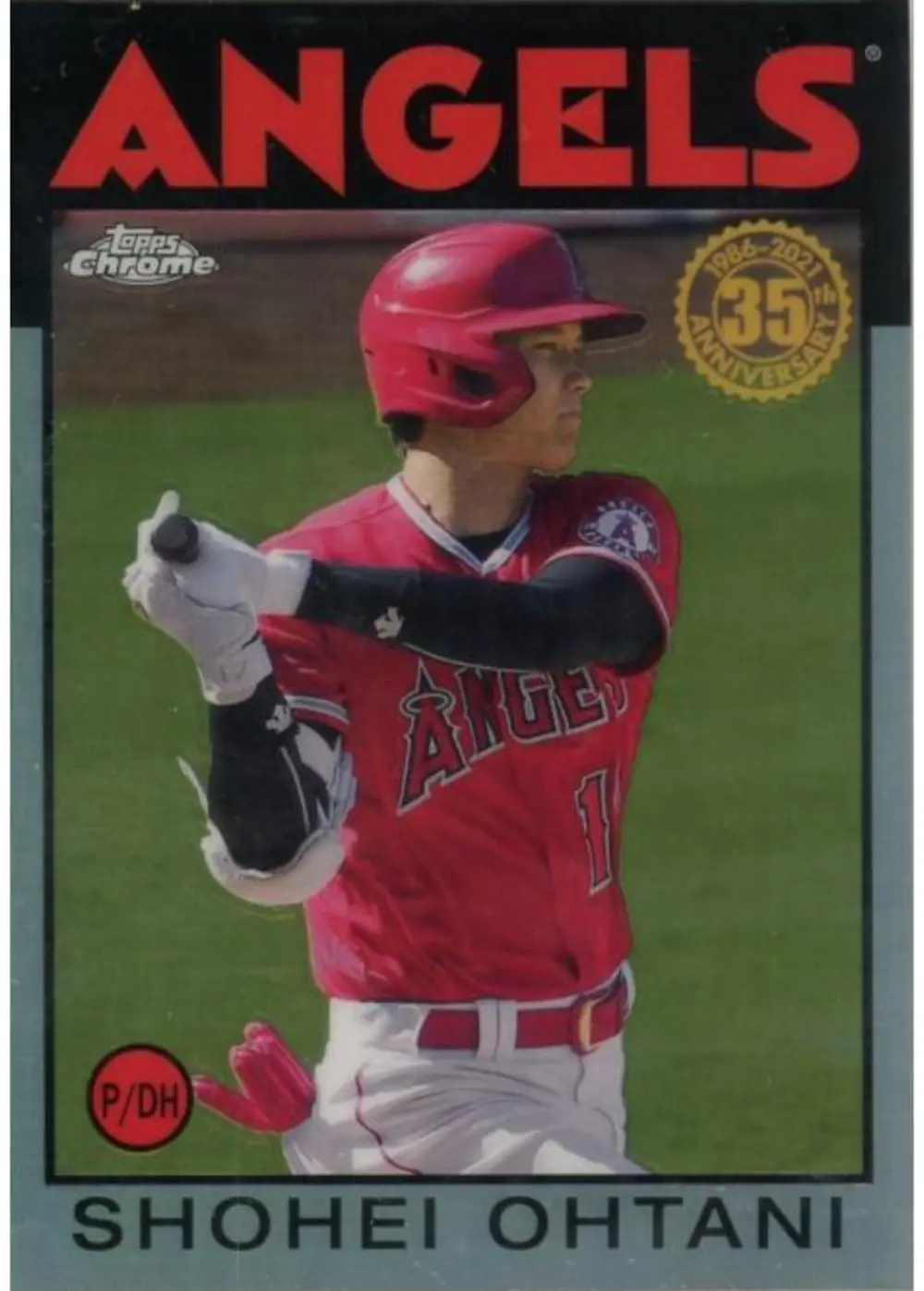 2021 TOPPS CHROME Shohei Ohtani #86BC9 Los Angeles Dodgers
