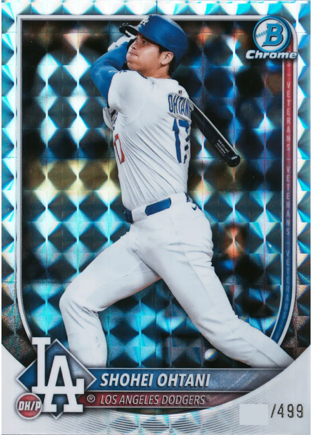 SHOHEI OHTANI - 2025 BOWMAN CHROME #17 GEOMETRIC REFRACTOR