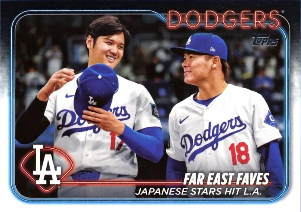2024 Topps Update Shohei Ohtani / Yoshinobu Yamamoto Far East Faves #US13