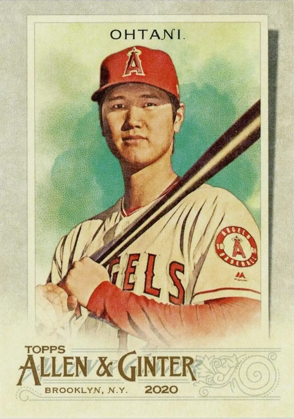 2020 Topps Allen & Ginter Los Angeles Angels Shohei Ohtani Base Silver Portrait