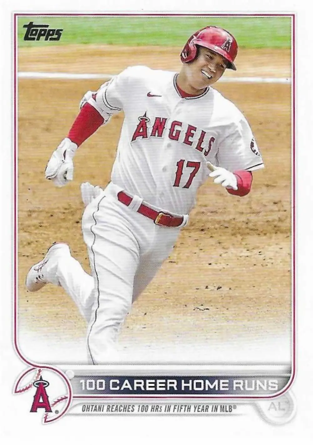 2022 Topps Update Shohei Ohtani 100 Career Home Runs #US92