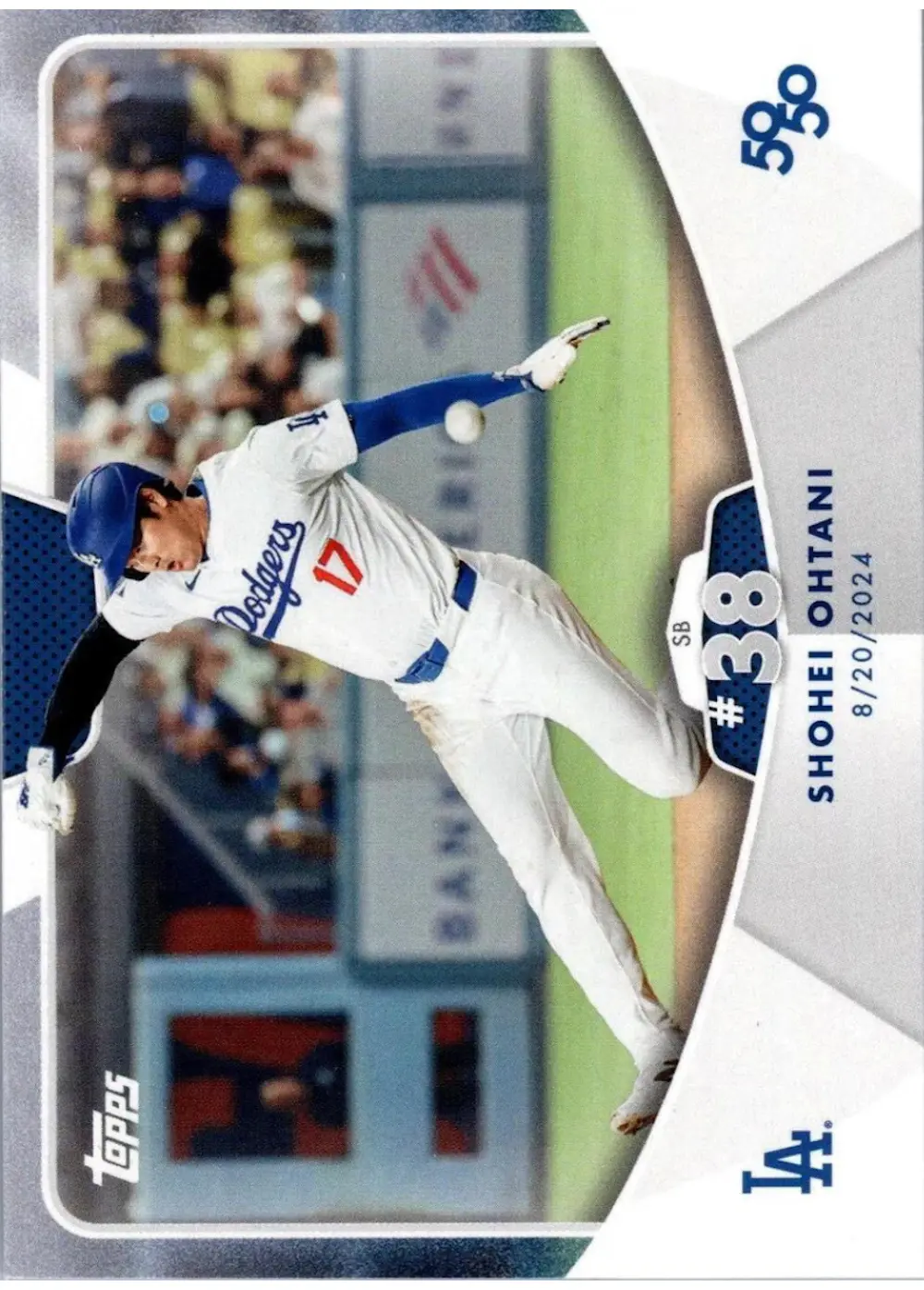 2024 TOPPS 50/50 SHOHEI OHTANI SHOHEI OHTANI 77 BLUE REFRACTOR【/150】 LOS ANGELES DODGERS