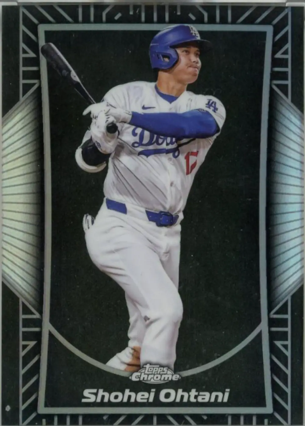 2025 Topps Chrome Shohei Ohtani Shadow Etch Los Angeles Dodgers