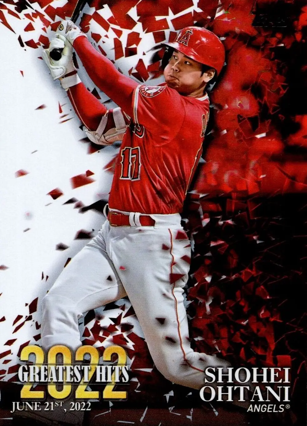 2023 Topps Series 1 Shohei Ohtani 2022 Greatest Hits #22GH-16 Los Angeles Angels