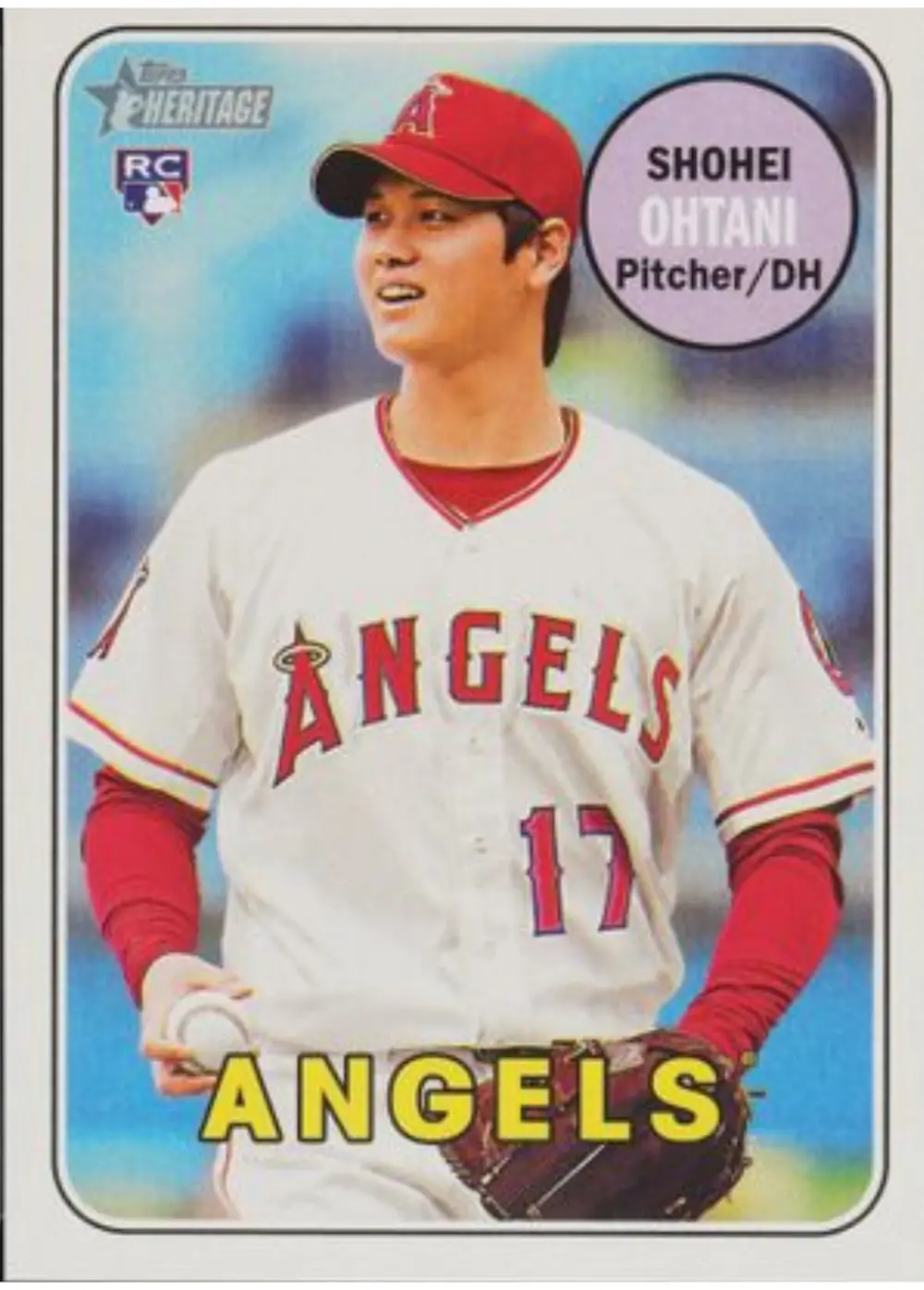 SHOHEI OHTANI - 2018 TOPPS HERITAGE #17 ROOKIE