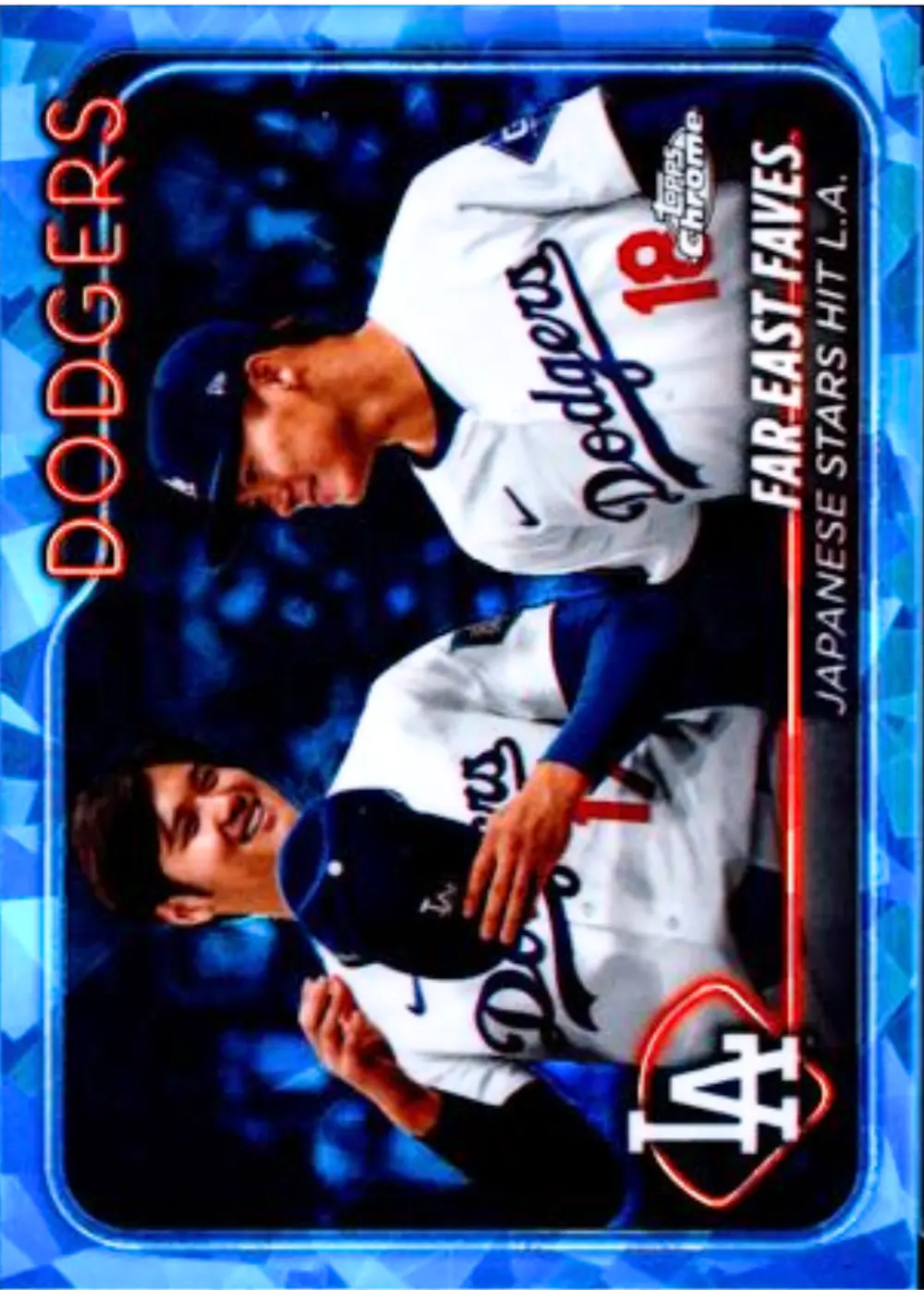 SHOHEI OHTANI / YOSHINOBU YAMAMOTO - 2024 Topps Chrome Update Sapphire Edition #13 FAR EAST FAVES