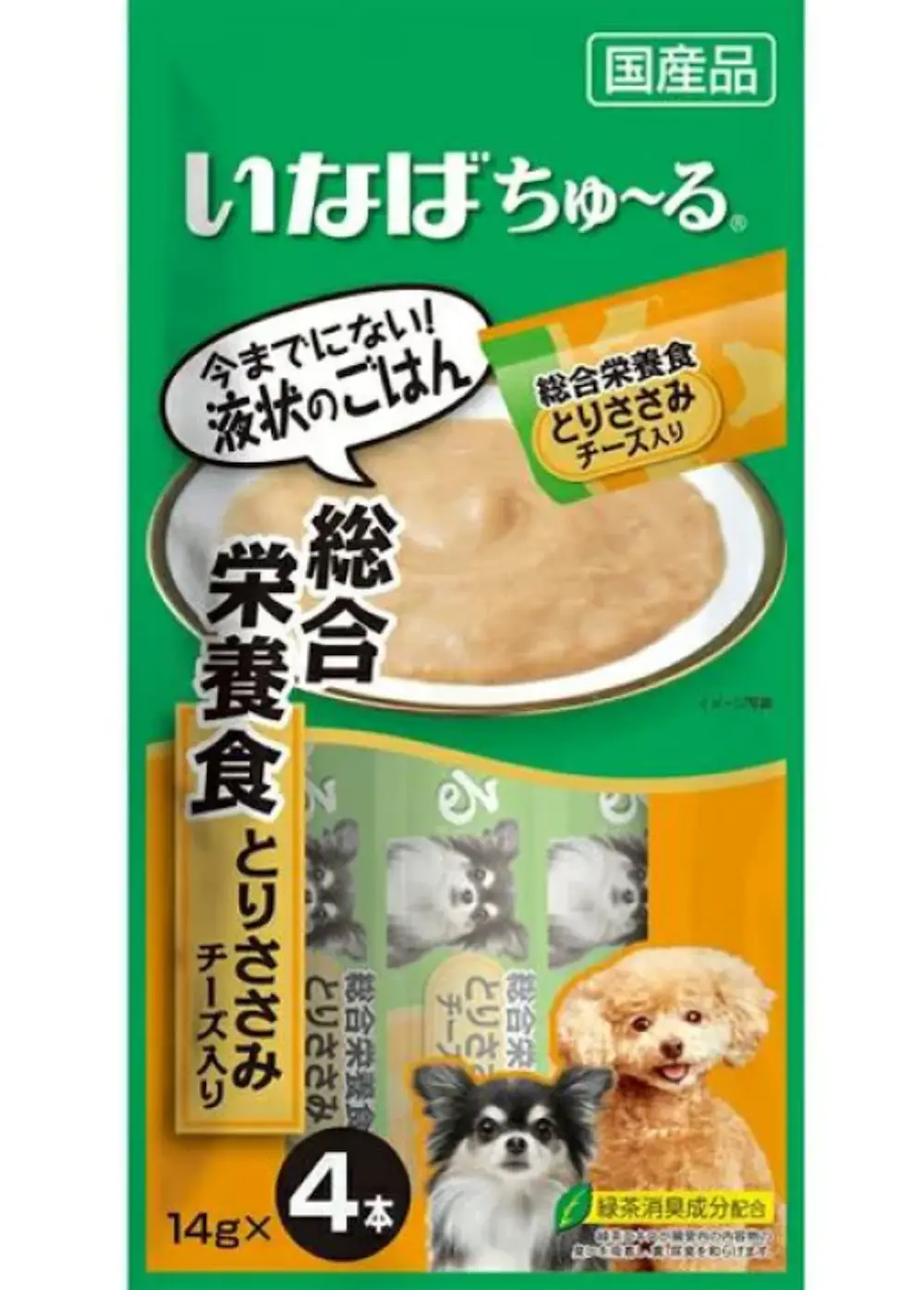 いなば 犬ちゅ～る総合栄養食チーズ 14g×4本 