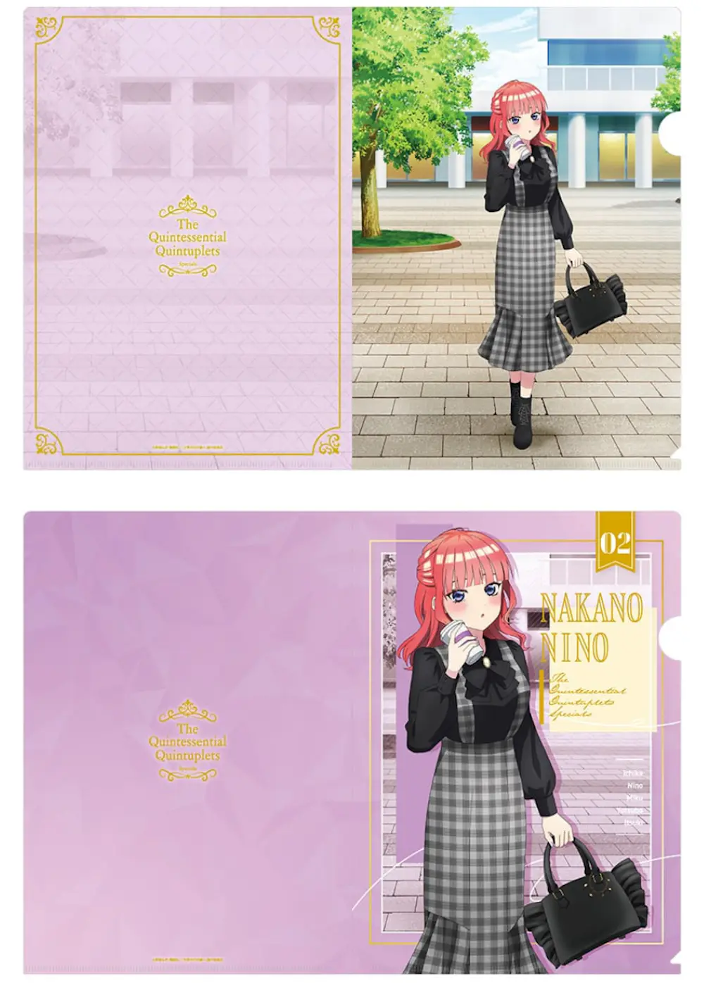 五等分の花嫁∽ クリアファイルセット 中野二乃