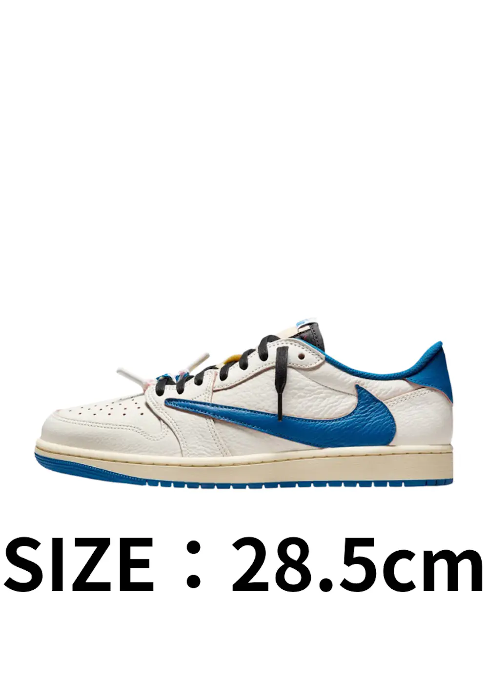 【28.5cm】Travis Scott × fragment design × Nike Air Jordan 1 Low OG Sail/Military Blue