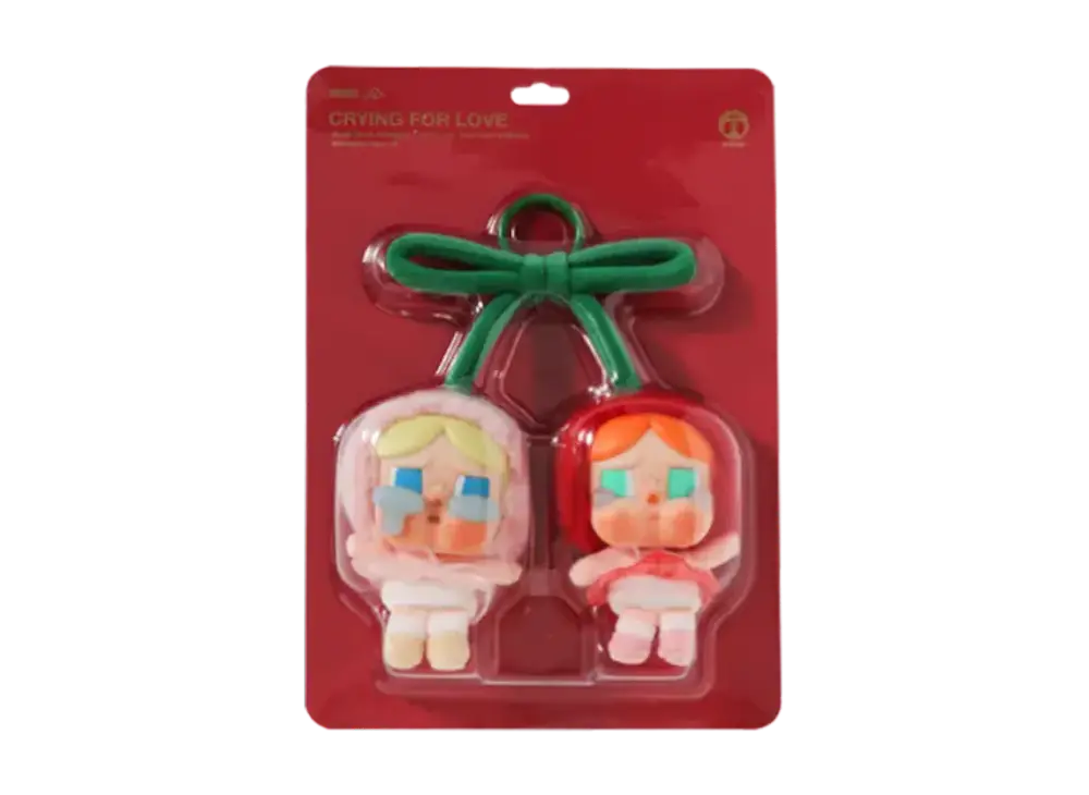 POP MART CRYBABY Crying For Love Plush Pendant Love You Cherry Much