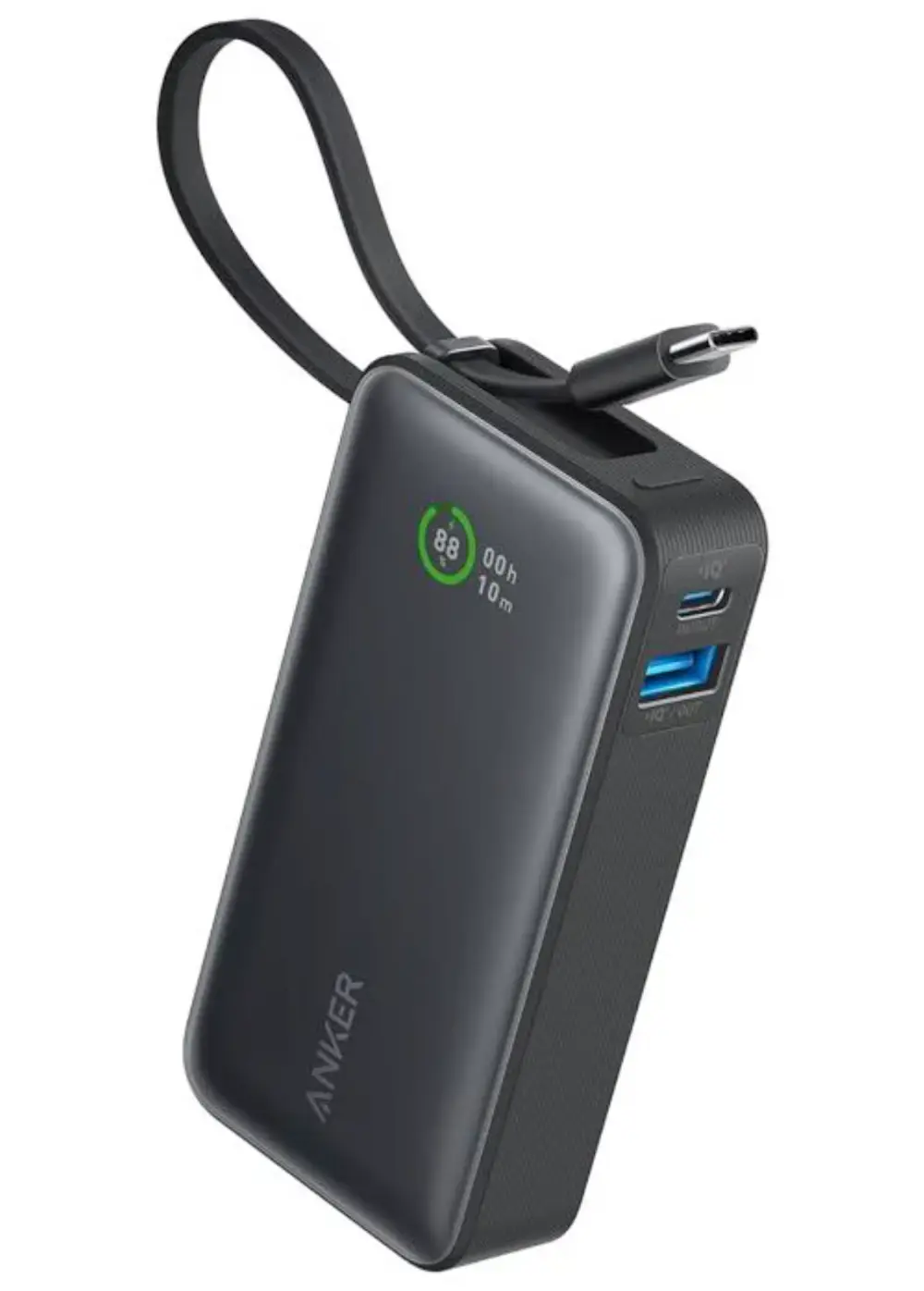 Anker Nano Power Bank(30W Built-In USB-C Cable) ブラック