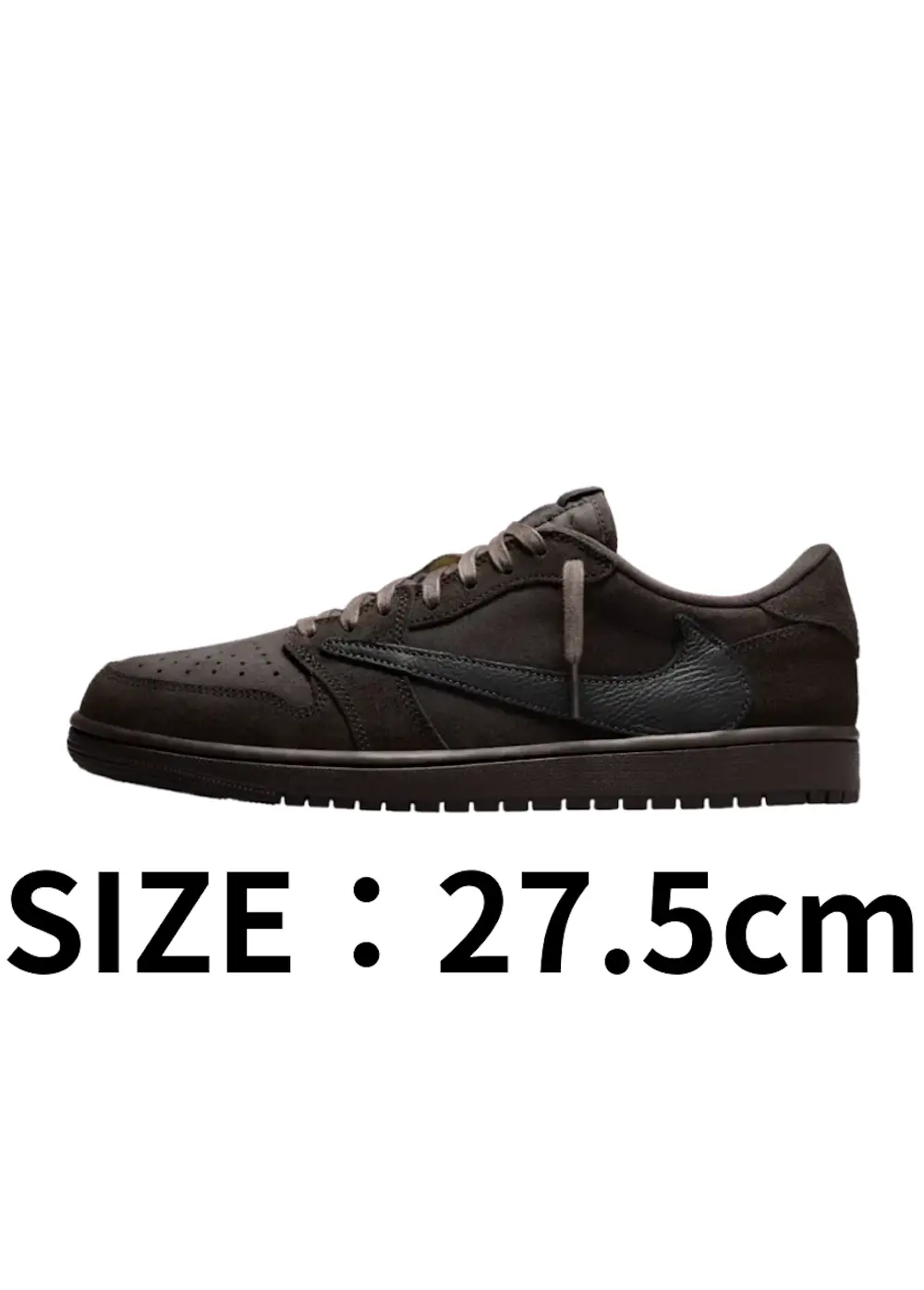 【27.5cm】Travis Scott × Nike Air Jordan 1 Low OG SP Velvet Brown and Dark Mocha