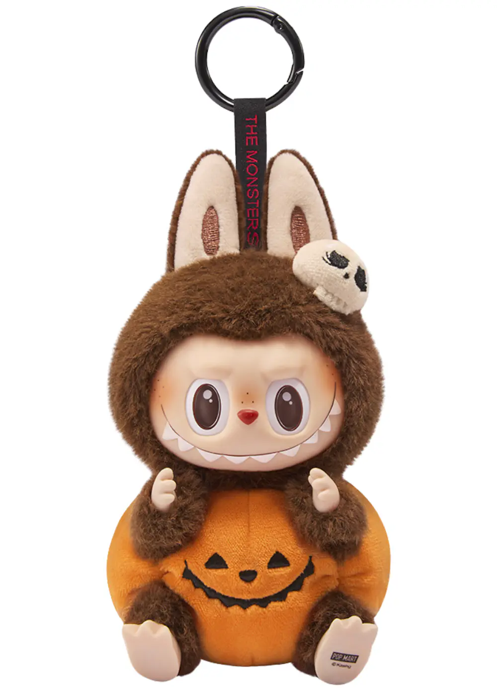 POP MART LABUBU Happy Halloween Party Series-Sitting Pumpkin Vinyl Plush Pendant