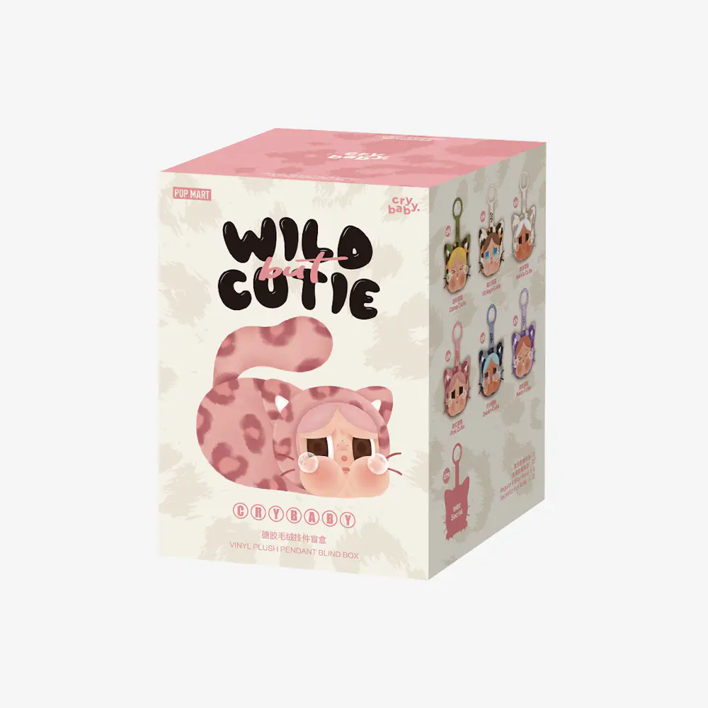 POP MART CRYBABY Wild but Cutie Series - Vinyl Plush Pendant (1ピース)