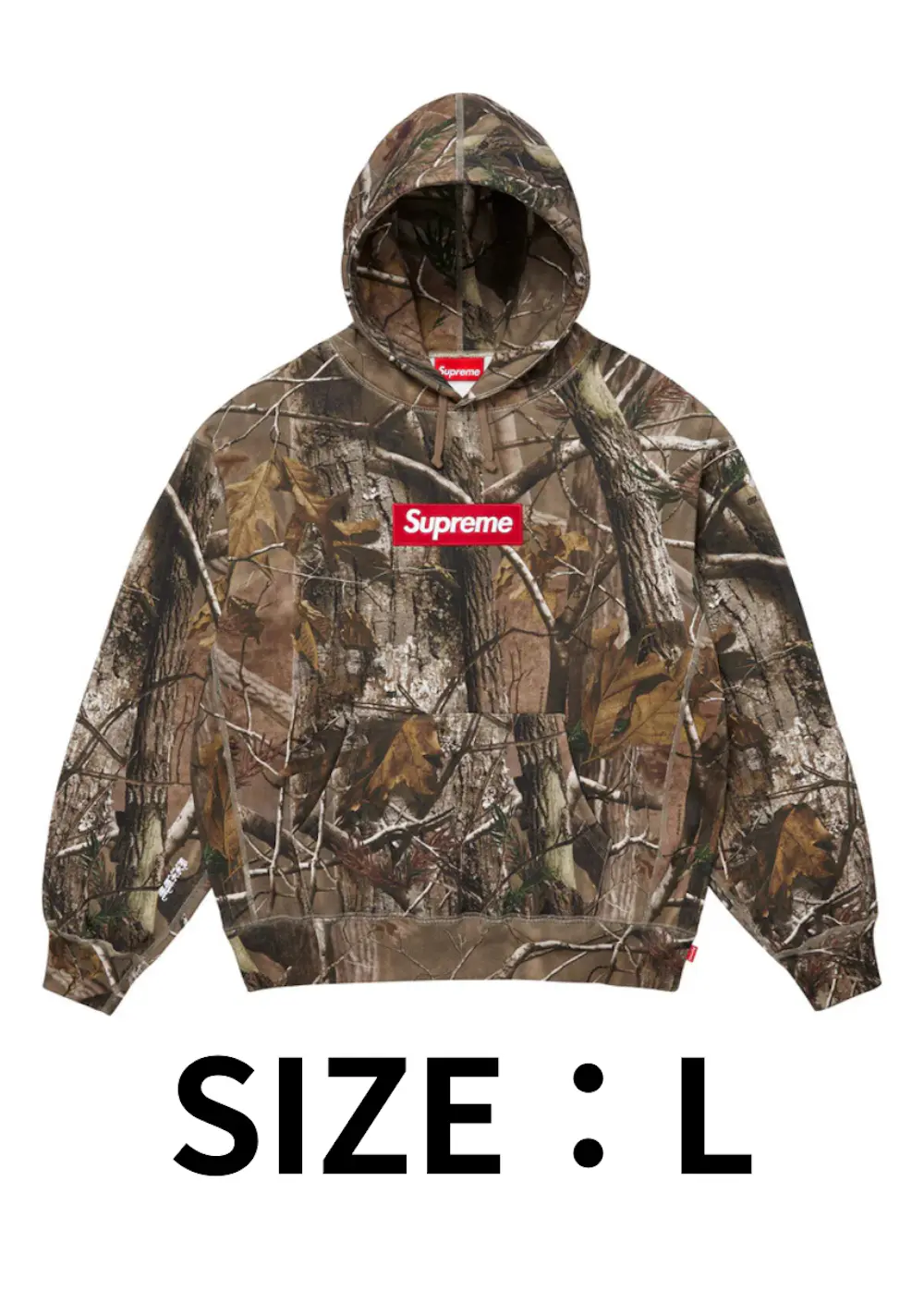 【SIZE:L】Supreme Box Logo Hooded Sweatshirt (25FW) Realtree AP Camo