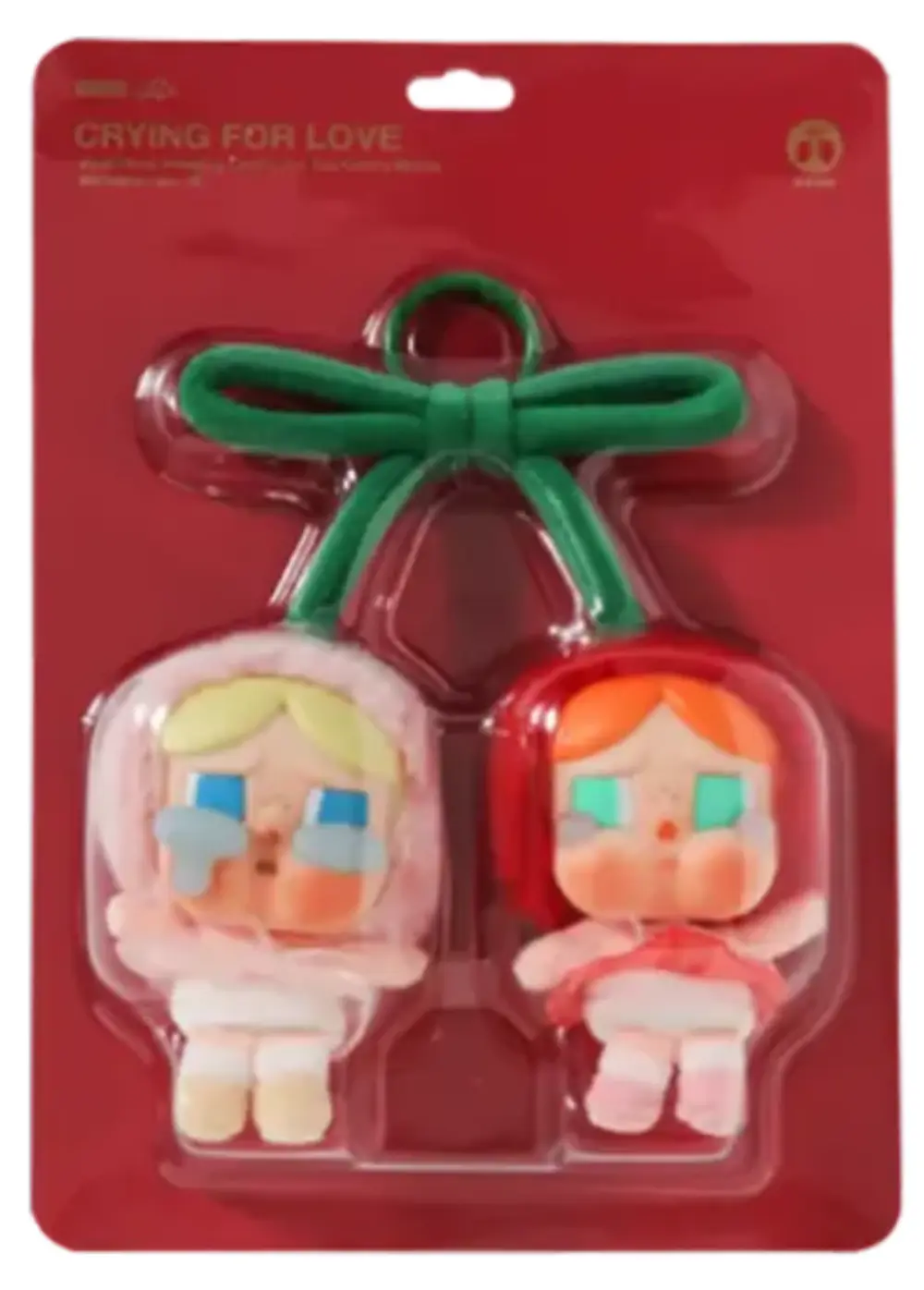 POP MART CRYBABY Crying For Love Plush Pendant Love You Cherry Much