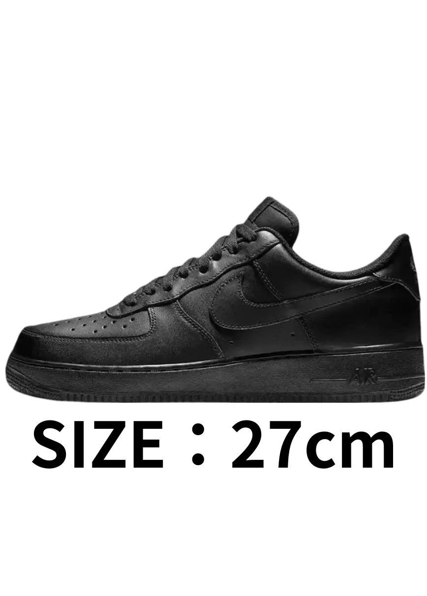 【27cm】Nike Air Force 1 Low'07 Black/Black