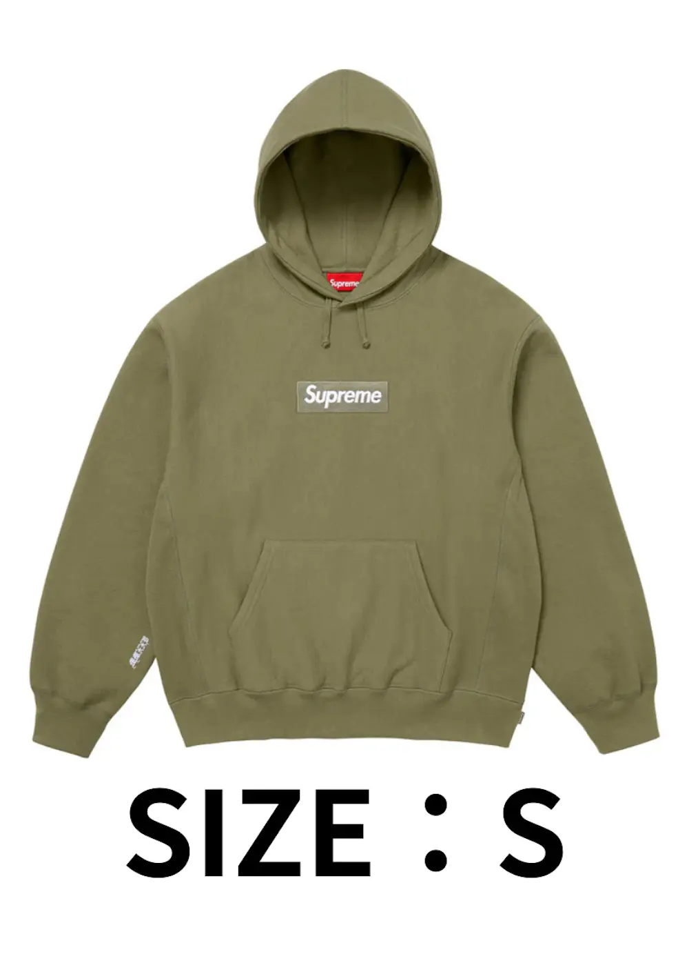 【SIZE:S】Supreme Box Logo Hooded Sweatshirt (25FW) Light Olive
