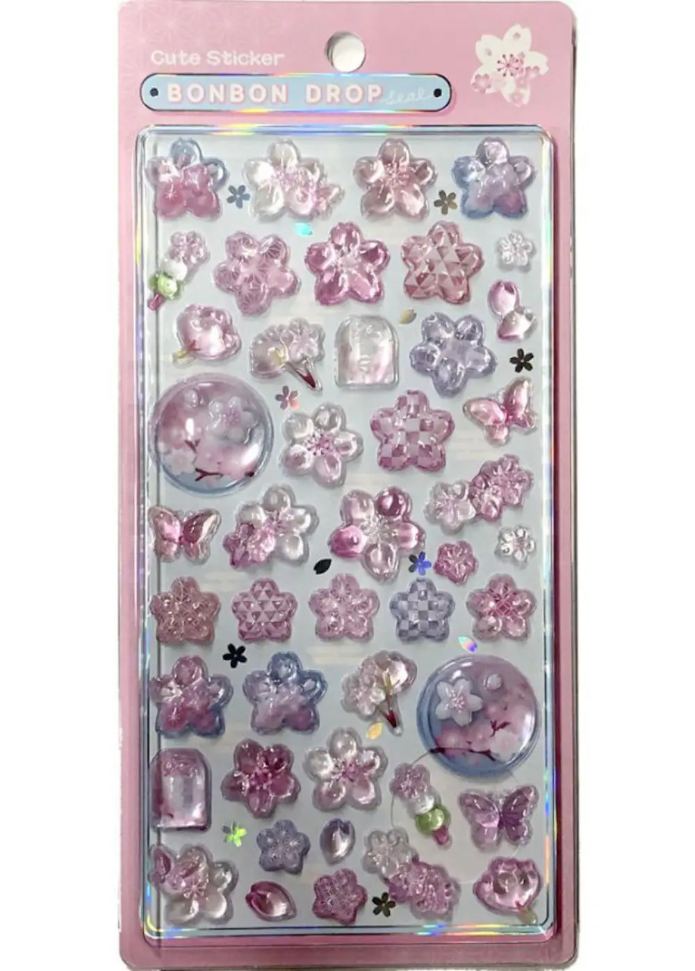 ボンボンドロップシール 桜紋様