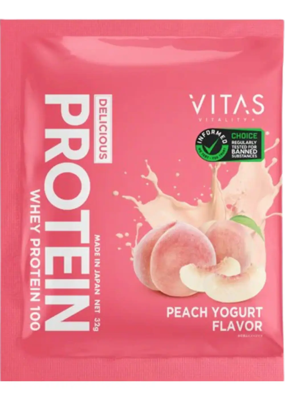 VITASプロテイン個包装 ピーチヨーグルト 1食分