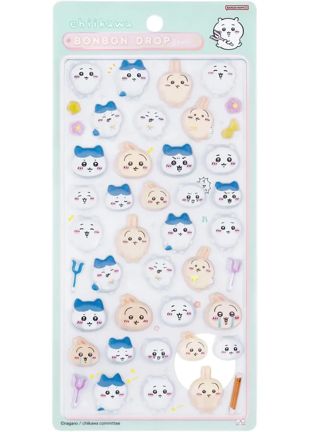 ちいかわ ボンボンドロップシール(ちいかわハチワレうさぎ)