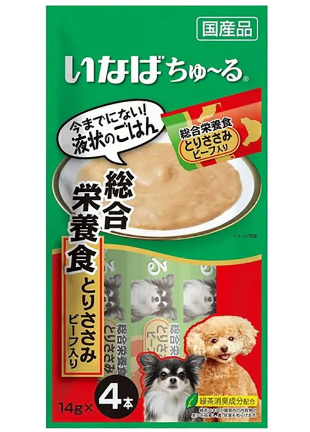 いなば 犬ちゅ~る総合栄養食ビーフ 14g×4本