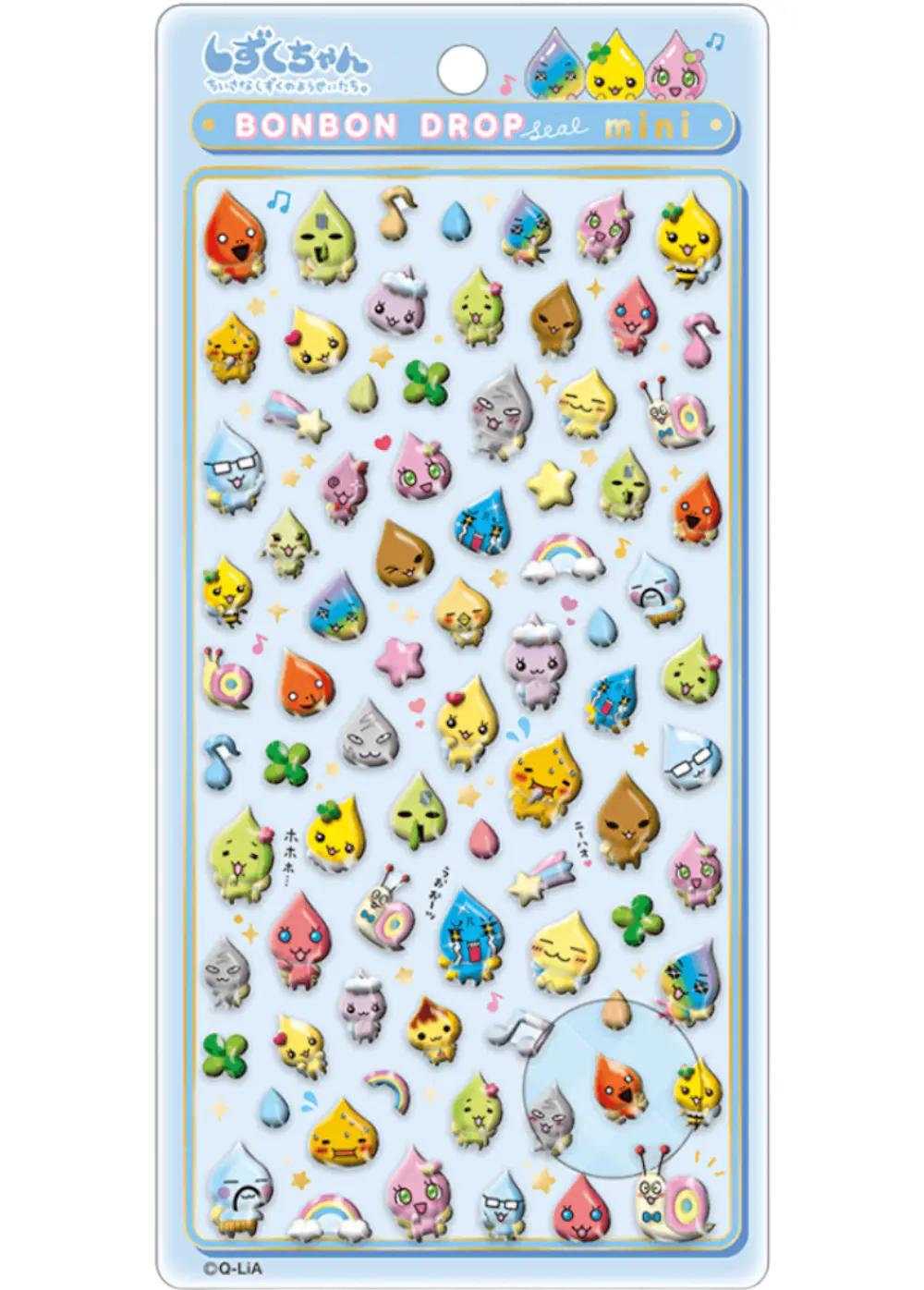 しずくの森のなかまたち ボンボンドロップシールミニ