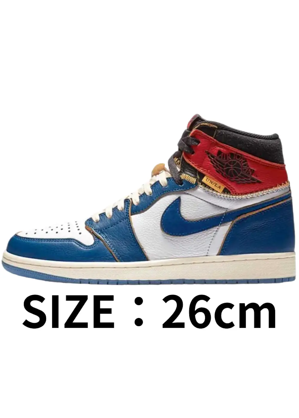【26cm】UNI0N × Nike Air Jordan 1 Retro High OG NRG Storm Blue/Varsity Red