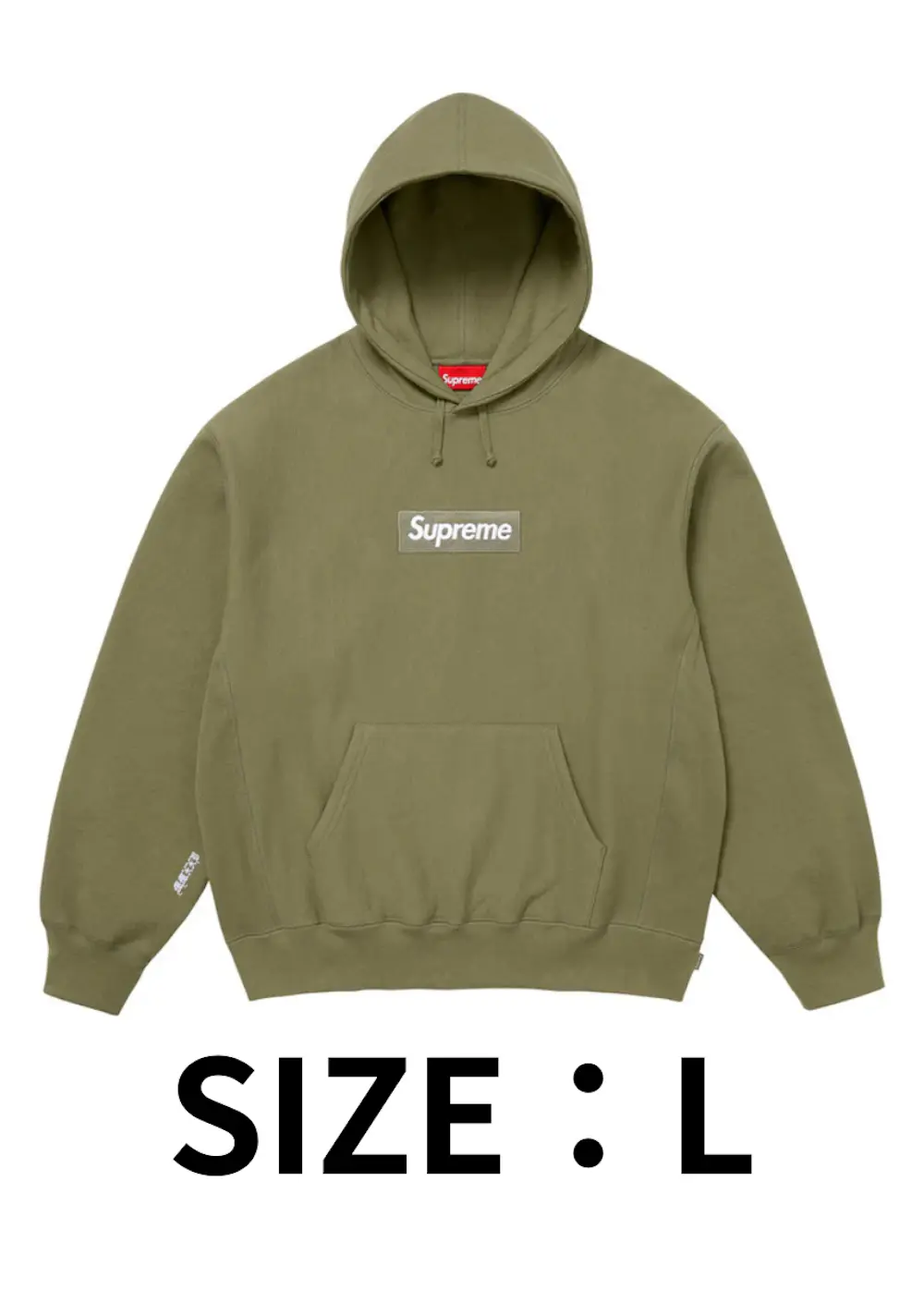 【SIZE:L】Supreme Box Logo Hooded Sweatshirt (25FW) Light Olive