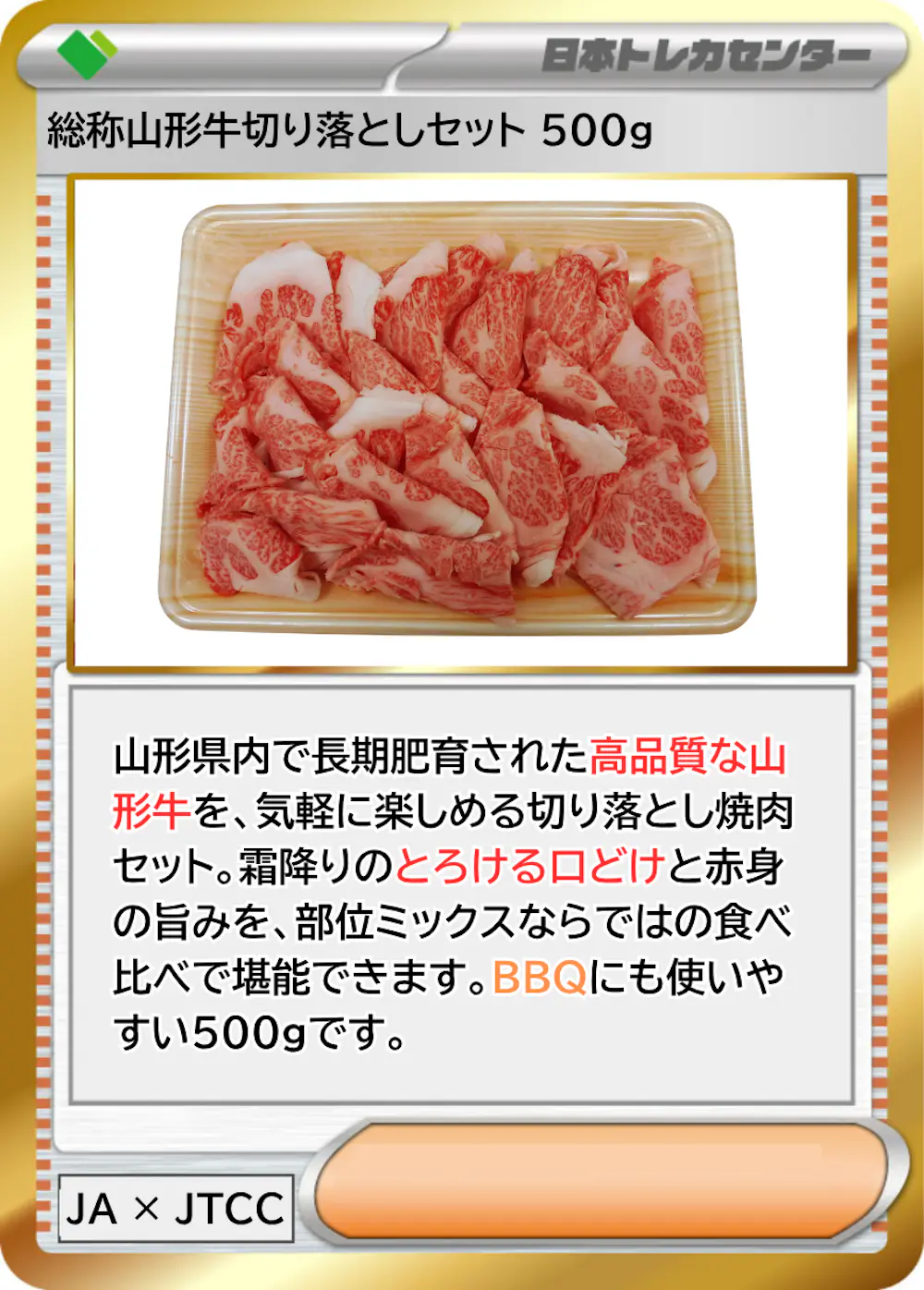 総称山形牛切り落としセット 500g