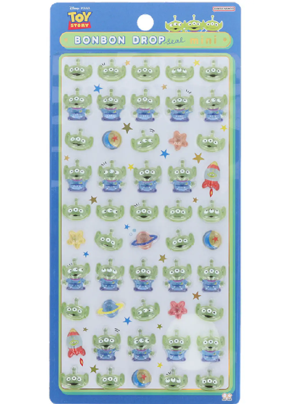 ボンボンドロップシールmini ディズニー　エイリアン