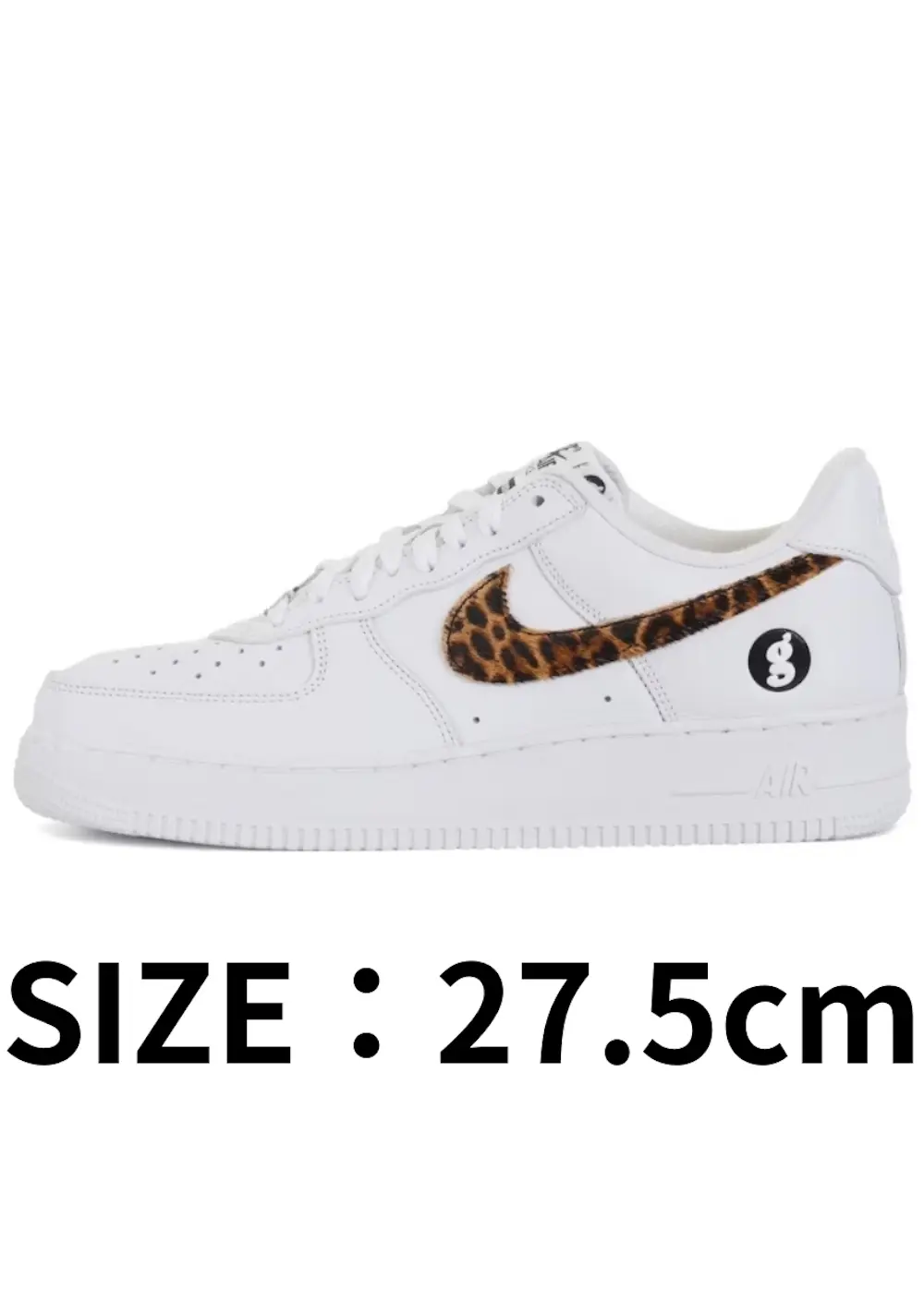 【27.5cm】GOODENOUGH × Supereme Nike Air Force 1 Low White/Leopard (25SS Week15)