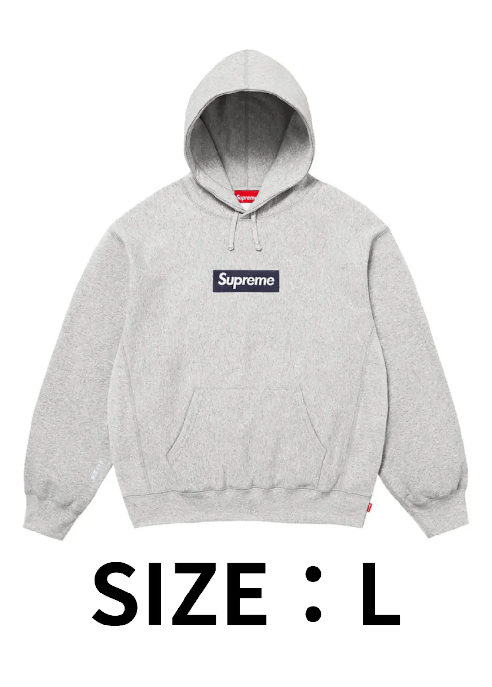 【SIZE:L】Supreme Box Logo Hooded Sweatshirt (25FW) Heather Grey