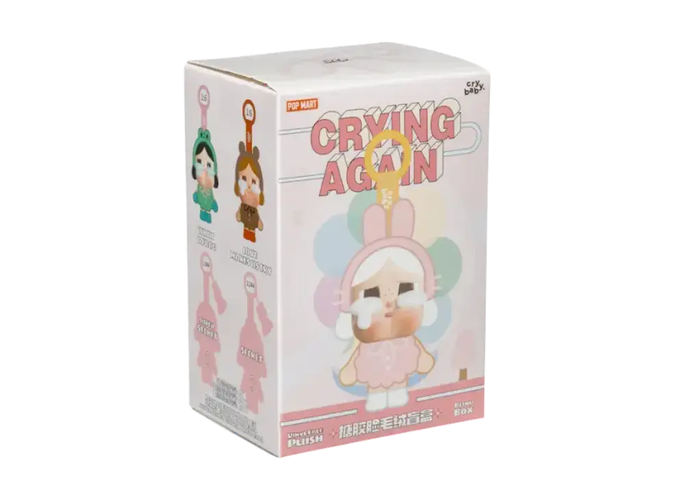 POP MART CRYBABY Crying Again Series Face Plush (1ピース)