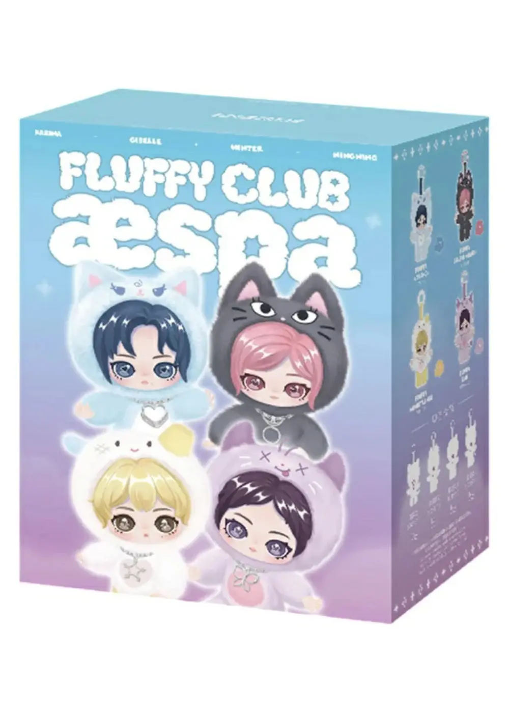 POPMART aespa Fluffy Club シリーズ ぬいぐるみペンダント(1ピース)