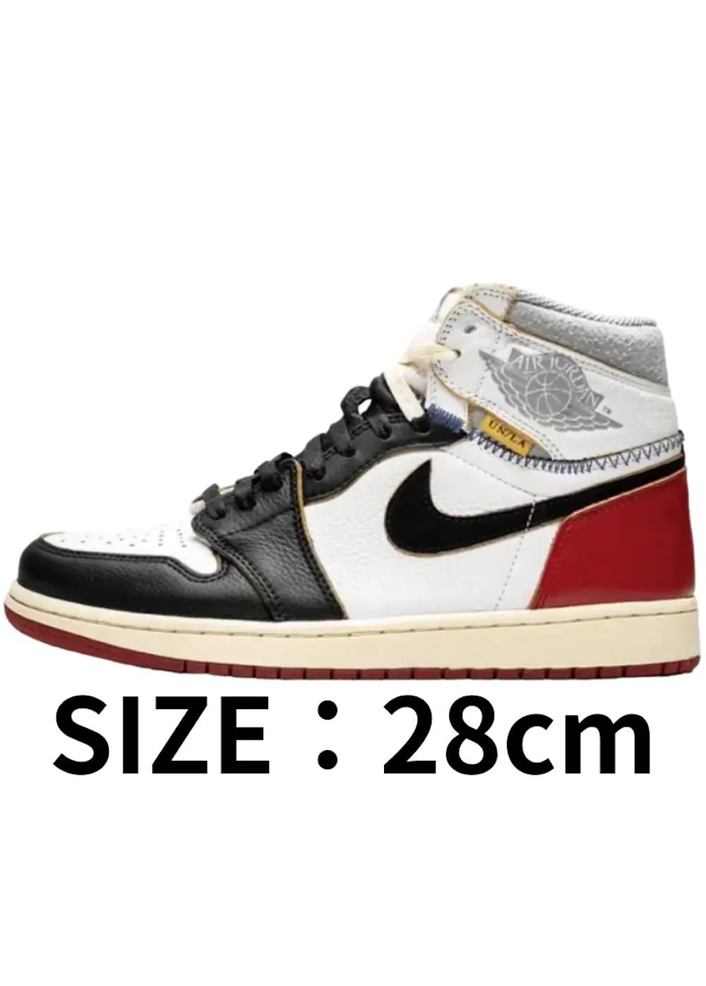 【28cm】UNI0N × Nike Air Jordan 1 Retro High OG NRG Varsity Red/Wolf Grey