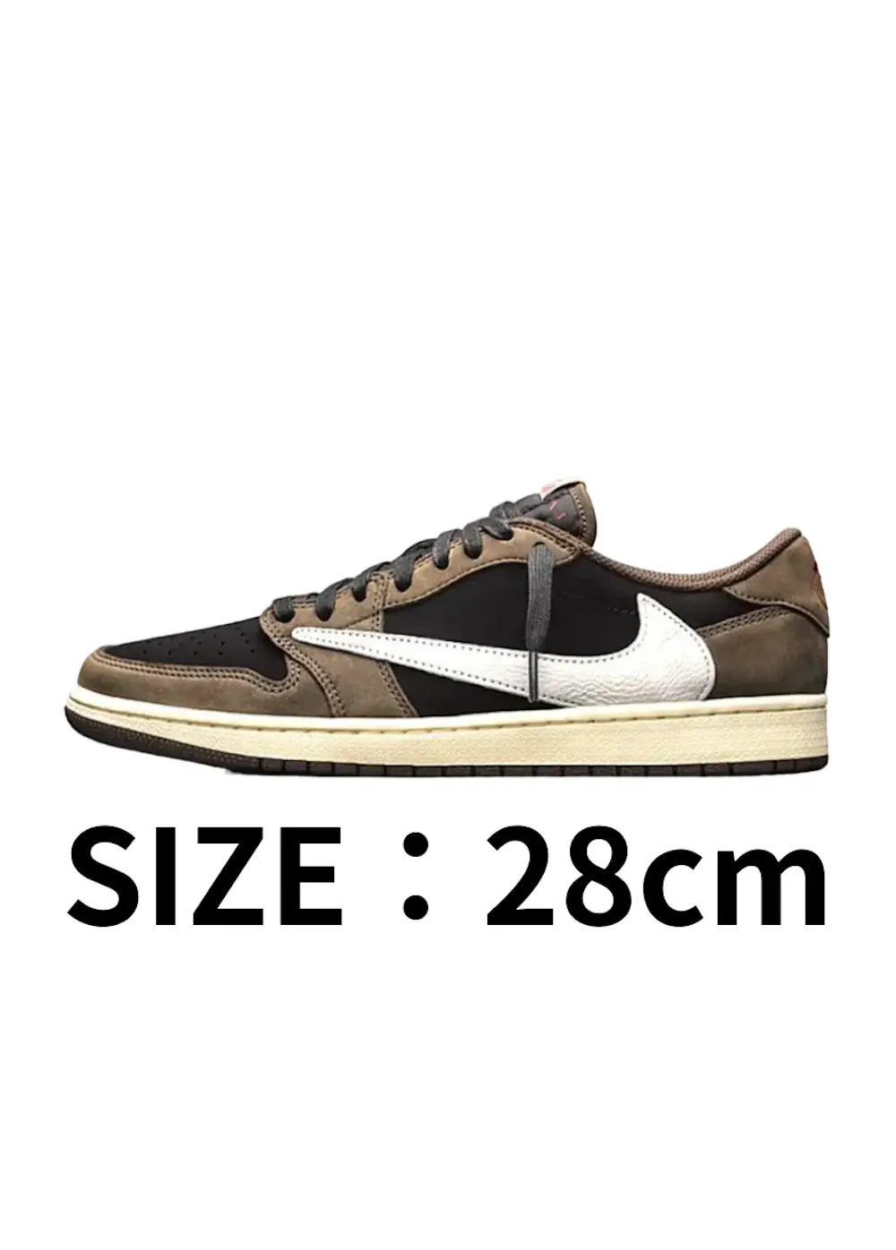 【28cm】Travis Scott × Nike Air Jordan 1 Low OG SP-T Black/Dark Mocha