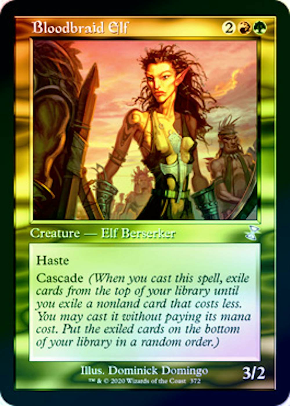 【Foil】血編み髪のエルフ