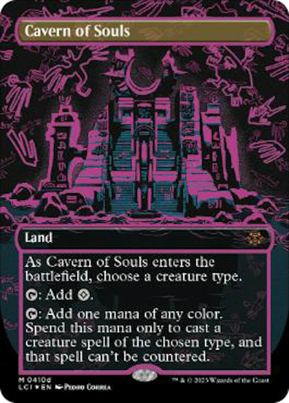 【ネオンインクFoil】魂の洞窟(紫)