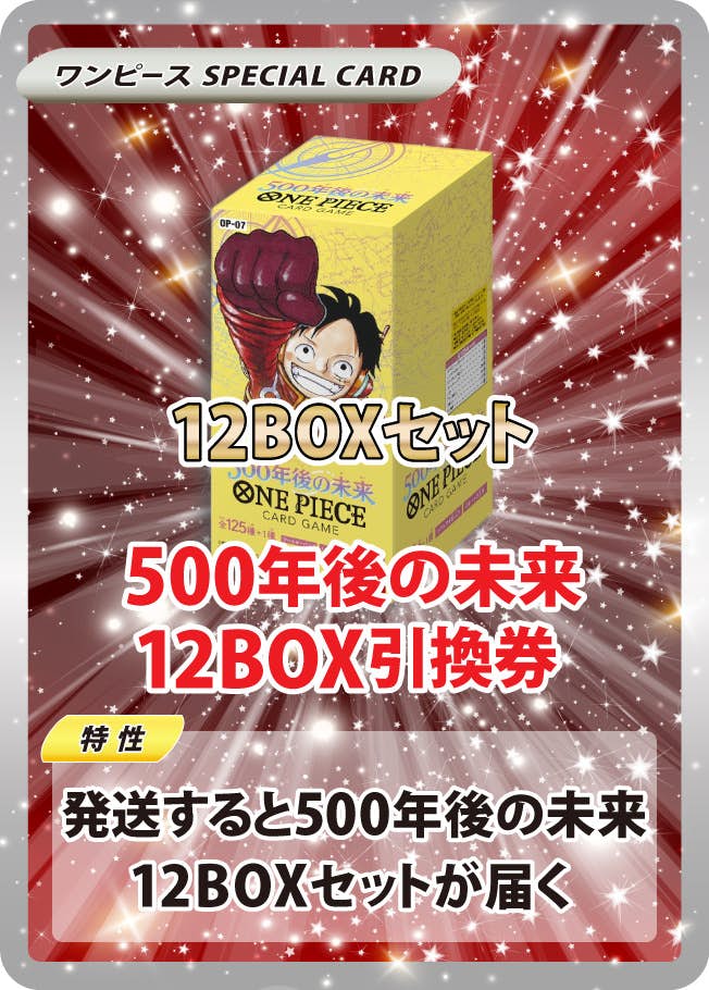 500年後の未来12BOX引換券