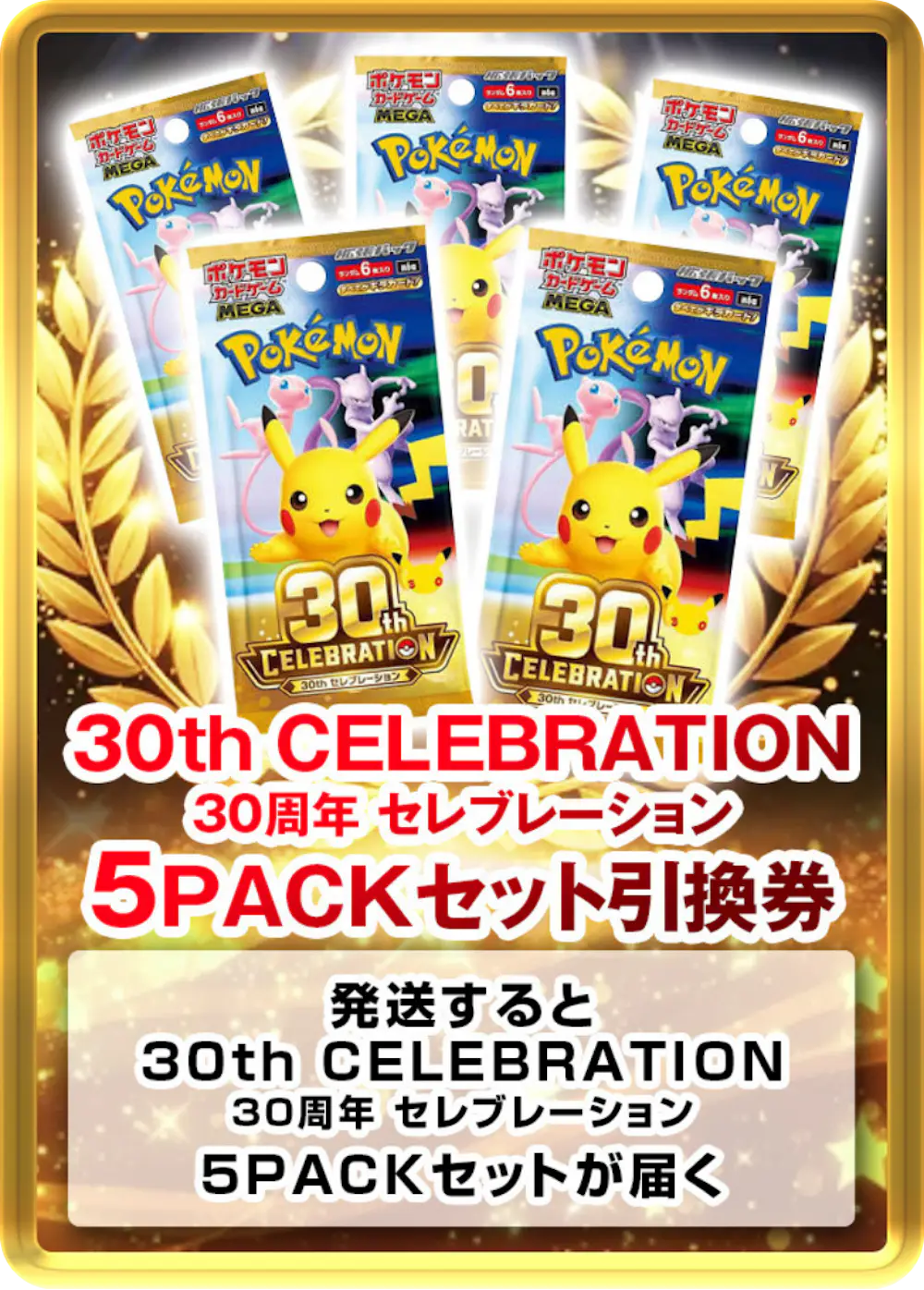 30th CELEBRATION 30周年 セレブレーション(5PACK)